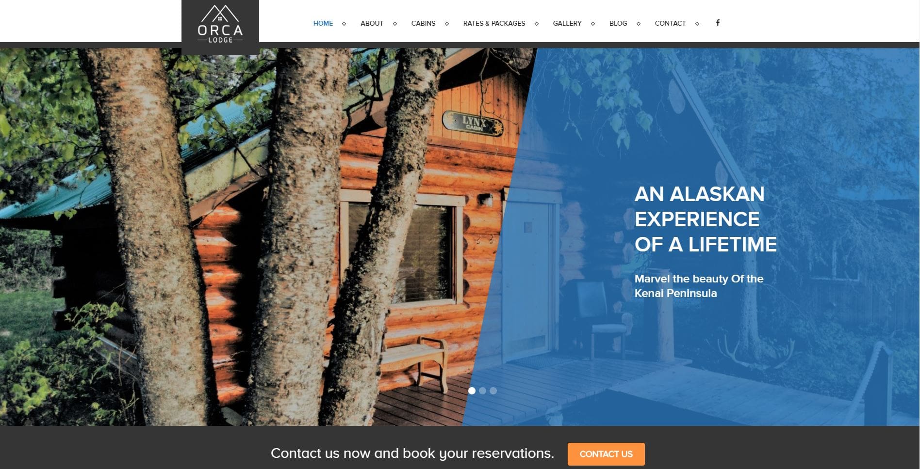Orca Lodge Website Design