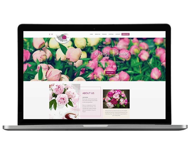 Alaska Peony Market Mockup