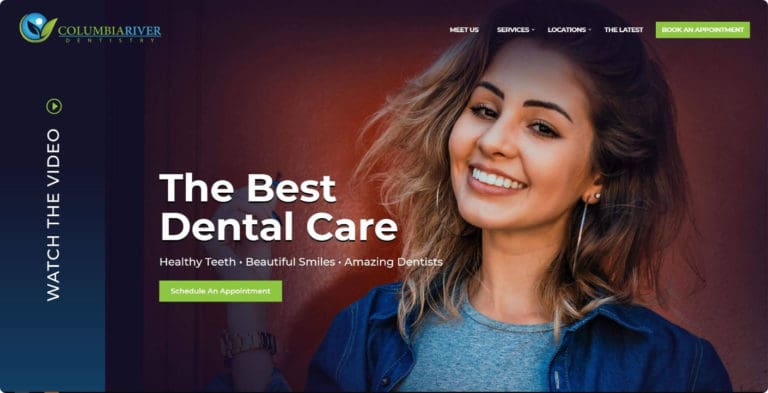 Columbia River Dentistry Website Snippet