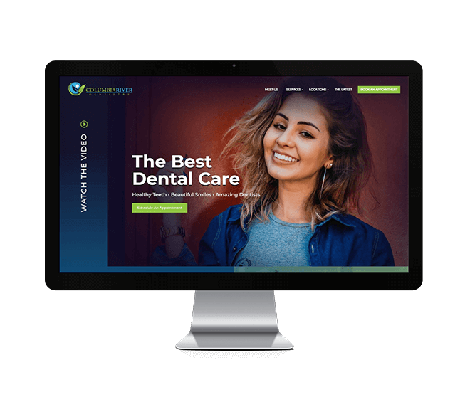 Columbia River Dentistry Website Mockup