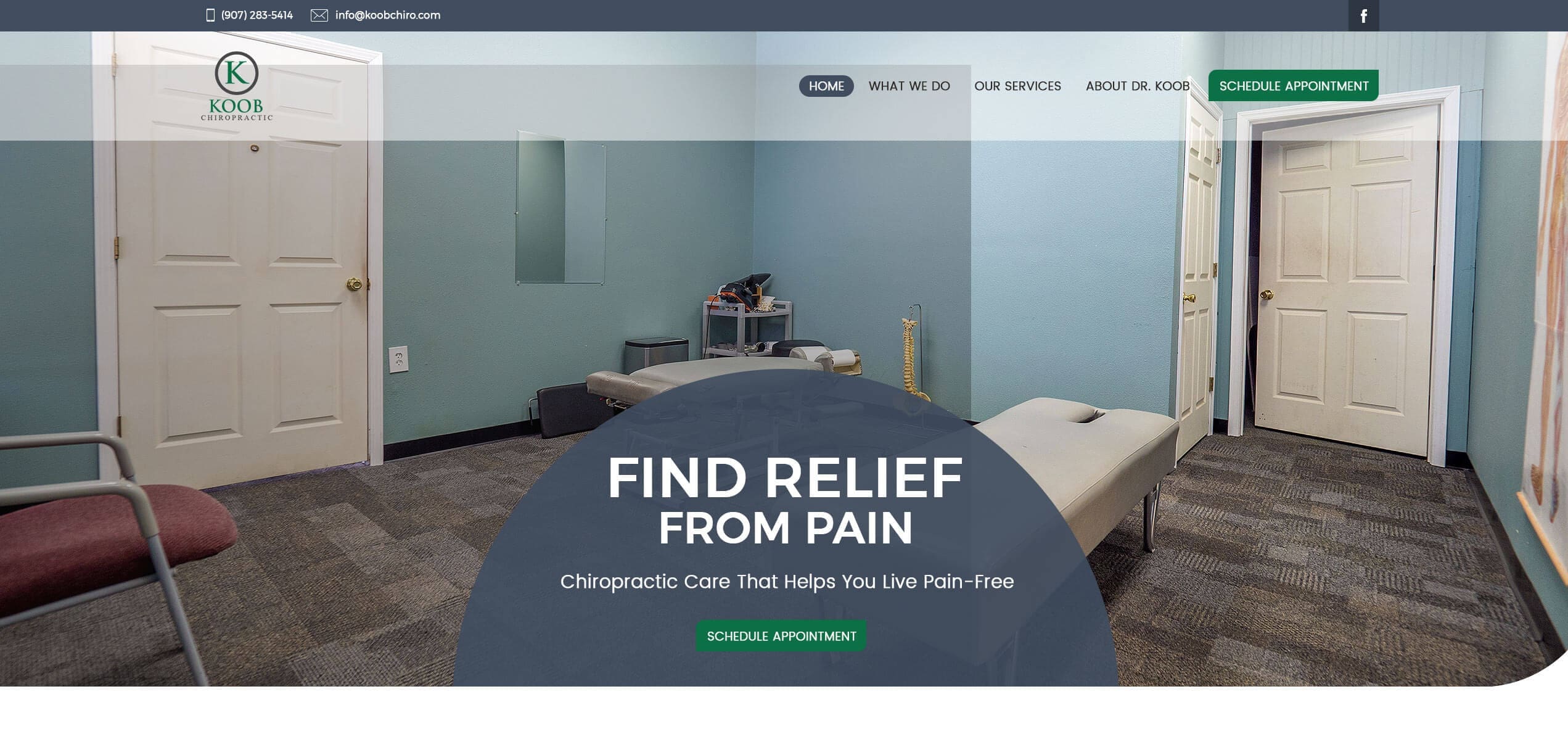 Koob Chiropractic Website Design