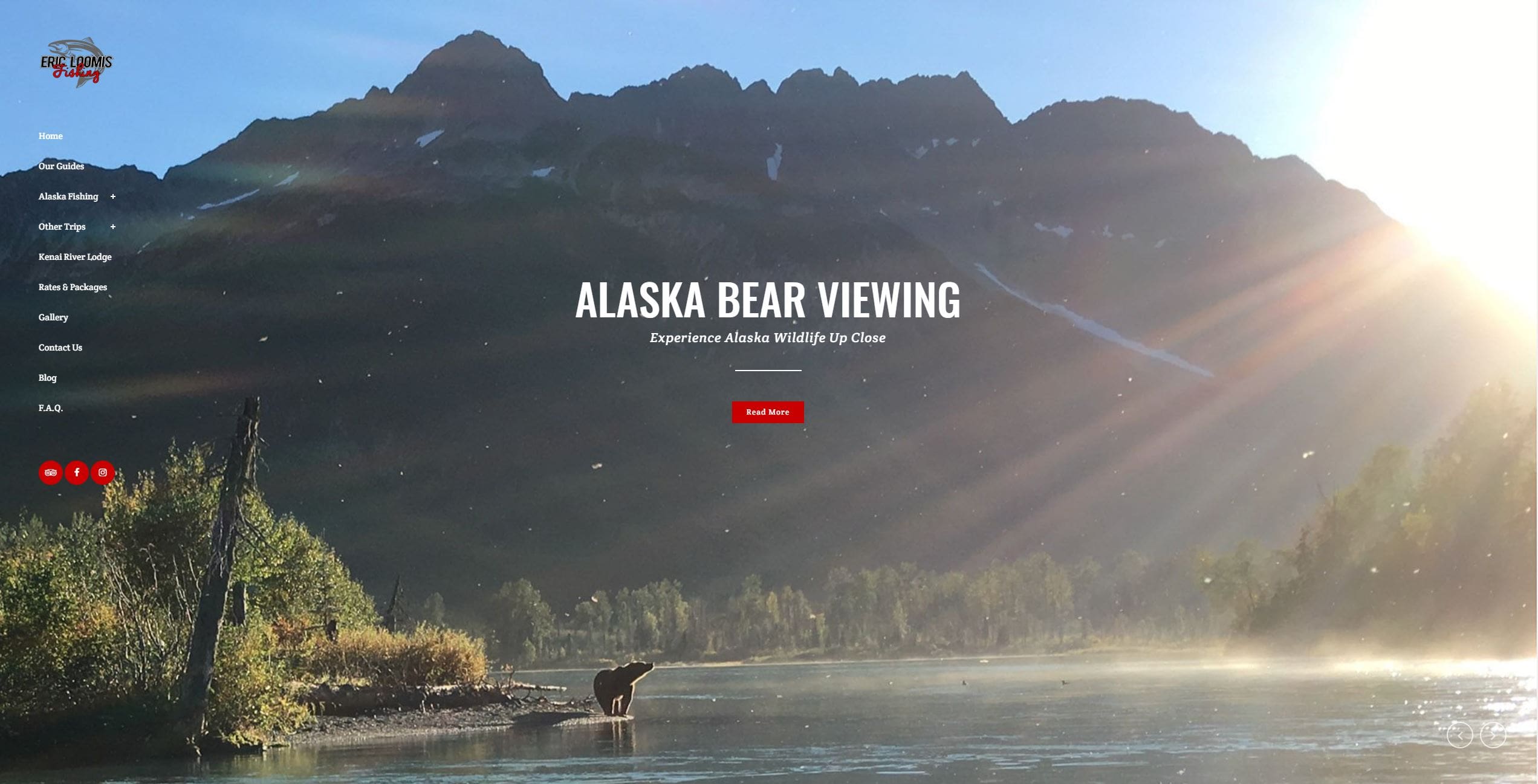 Eric Loomis Fishing Alaska Website Design