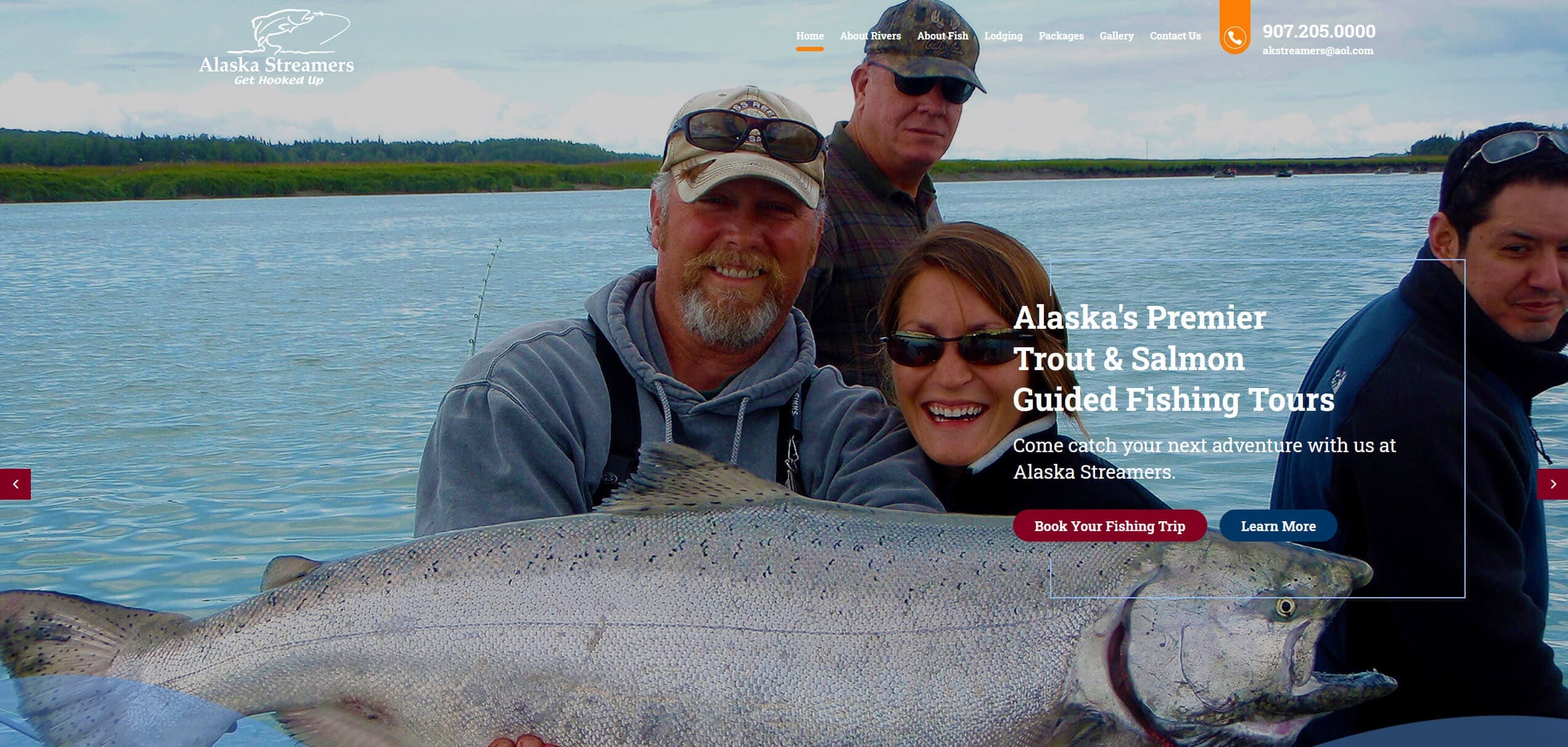 Alaska Streamers Website Design