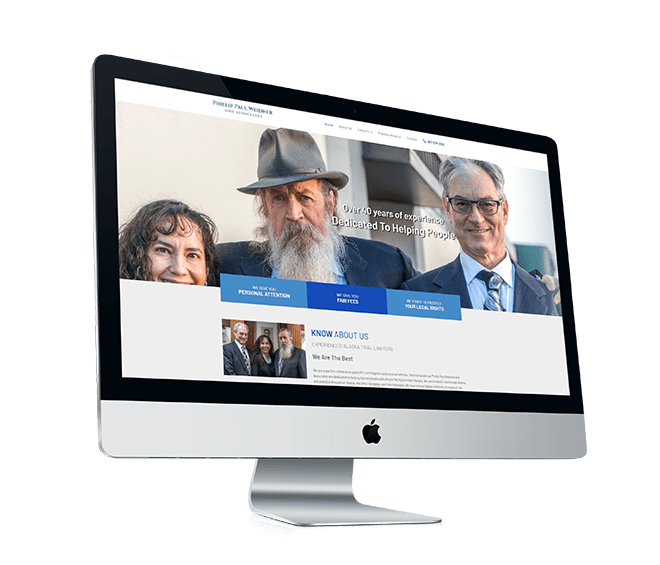 Weidner & Associates Website Mockup